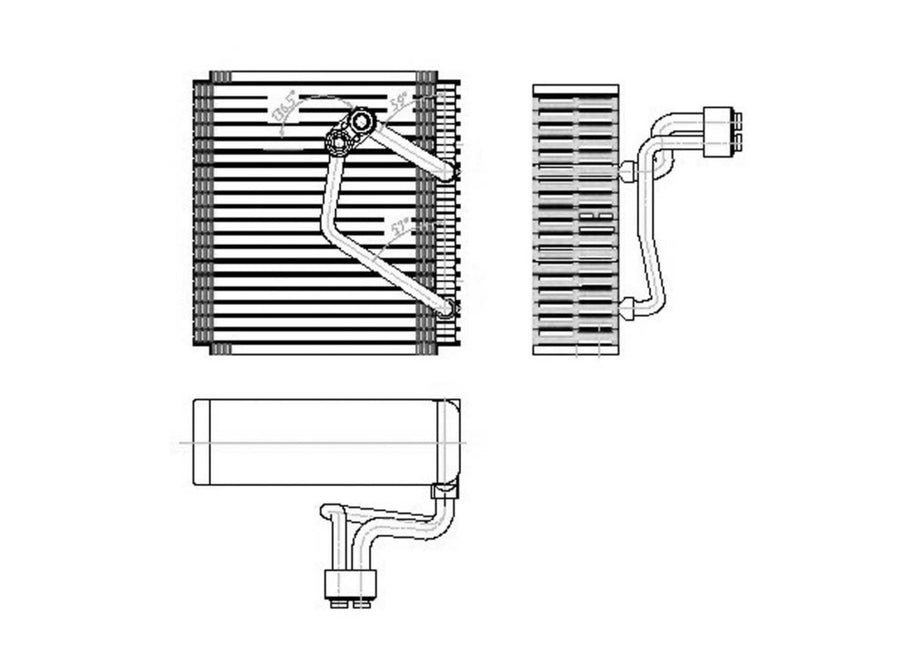 Kia Sportage Replacement TYC 97081 Evaporator