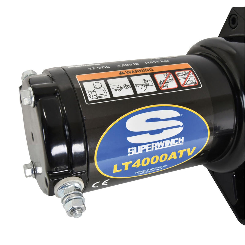 Black Superwinch (1140220) 12 VDC LT4000ATV Winch - 4000 lb. Load Capacity