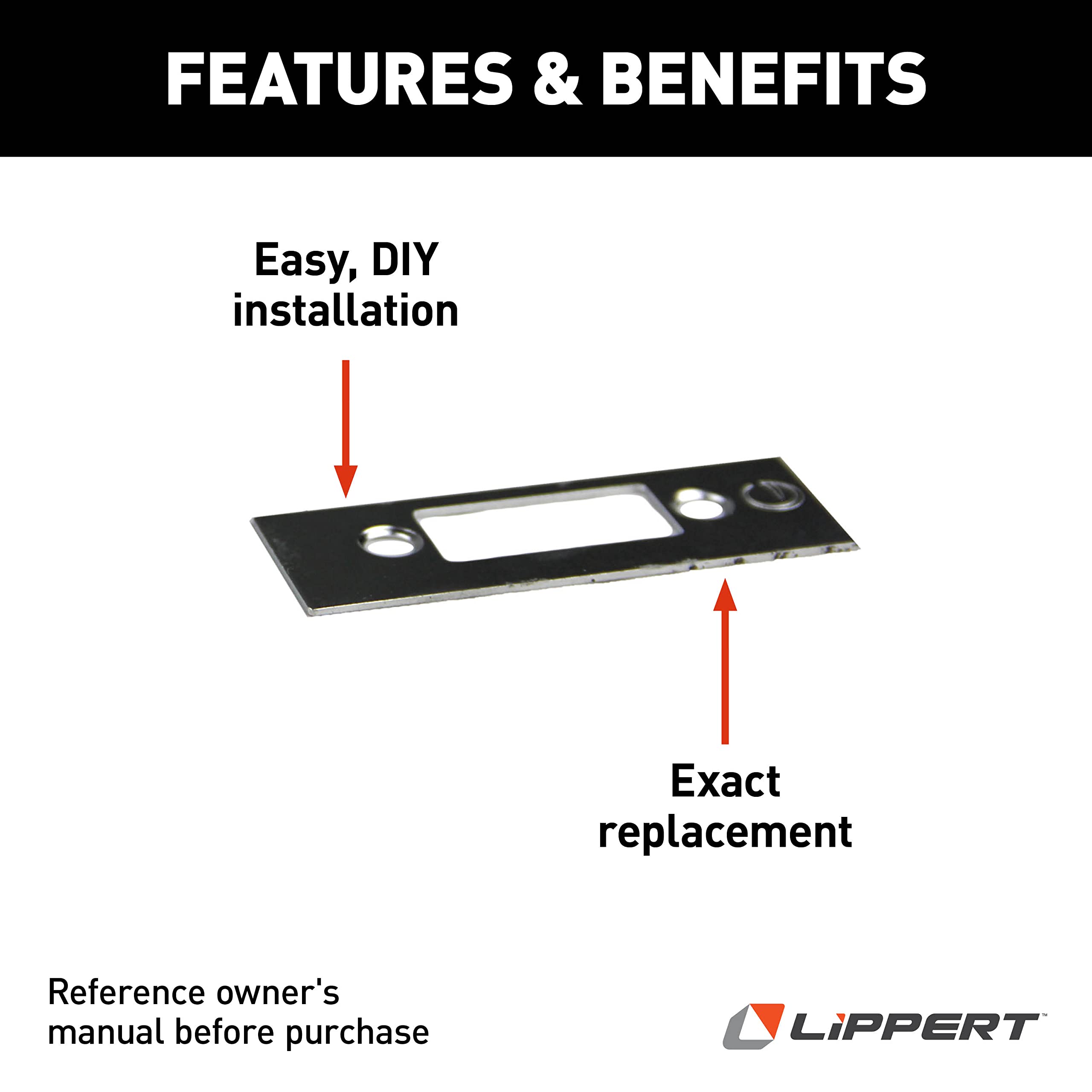 Baggage Door Edge Cover Lippert 5th Wheel RVs, Travel Trailers and Motorhomes