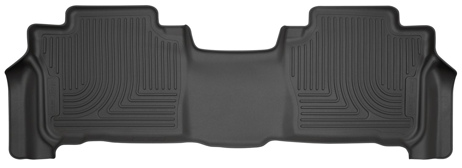 Weatherbeater Husky Liners Floor Mats | Fits 2013-2021 Lexus LX570, 2013-2021 Toyota Land Cruiser w/o 3rd Row | 2nd Row, 1-pc Black - 14091