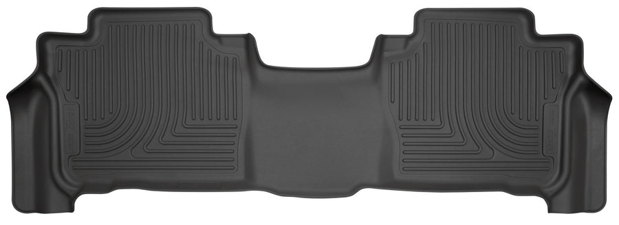 Weatherbeater Husky Liners Floor Mats | Fits 2013-2021 Lexus LX570, 2013-2021 Toyota Land Cruiser w/o 3rd Row | 2nd Row, 1-pc Black - 14091