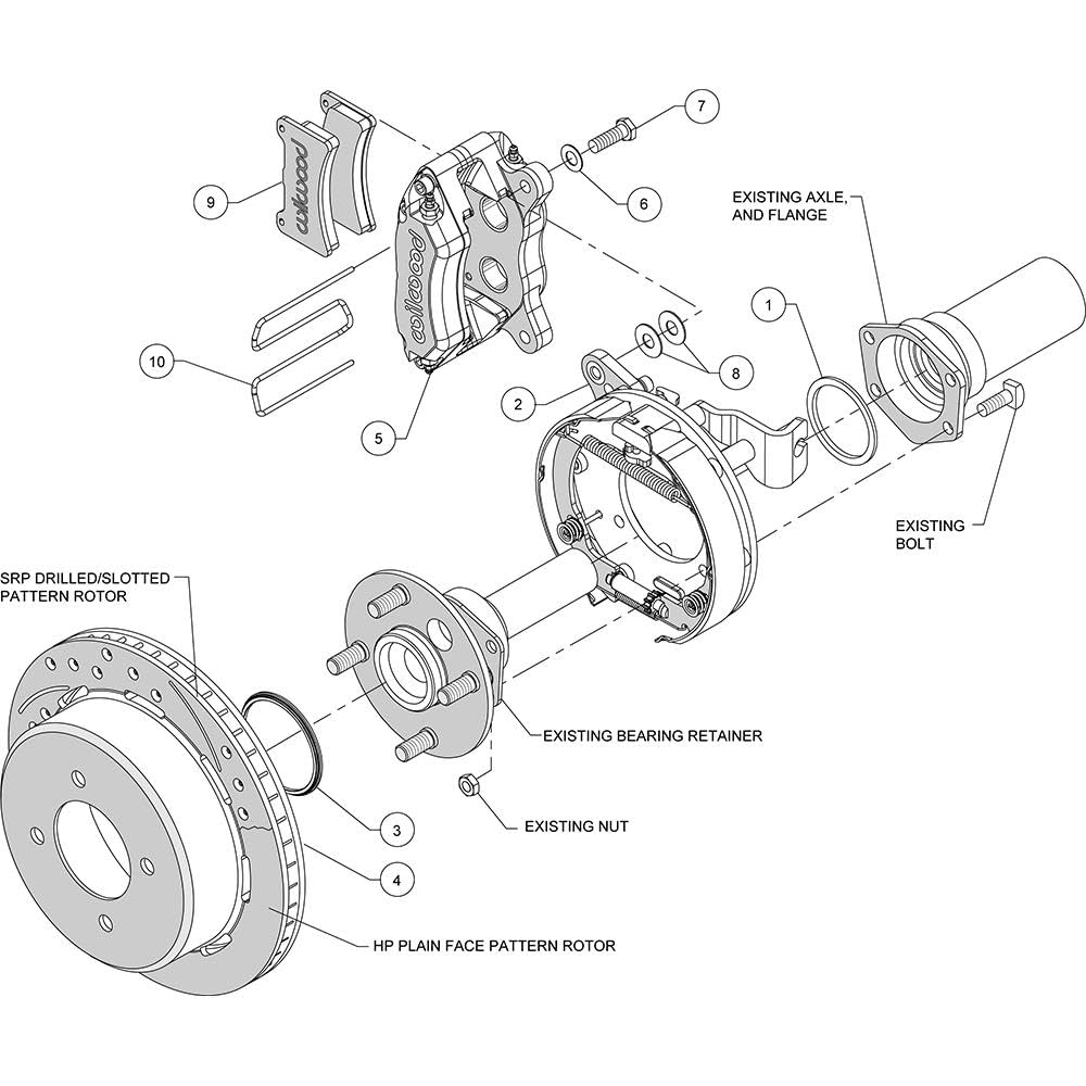 P-Brake Kit FDP-LP 11.00" - Red