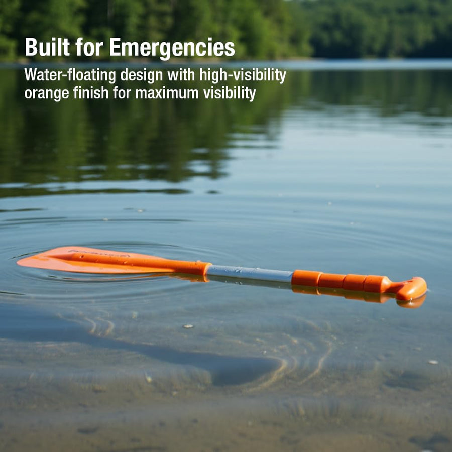 Emergency Attwood 11828-1 Telescoping Paddle for Boating, 20-inch to 42-inch Orange