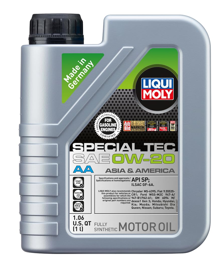LIQUI MOLY SAE 0W-20 Special Tec | 1 L | Fully synthetic engine oil | SKU: 2207
