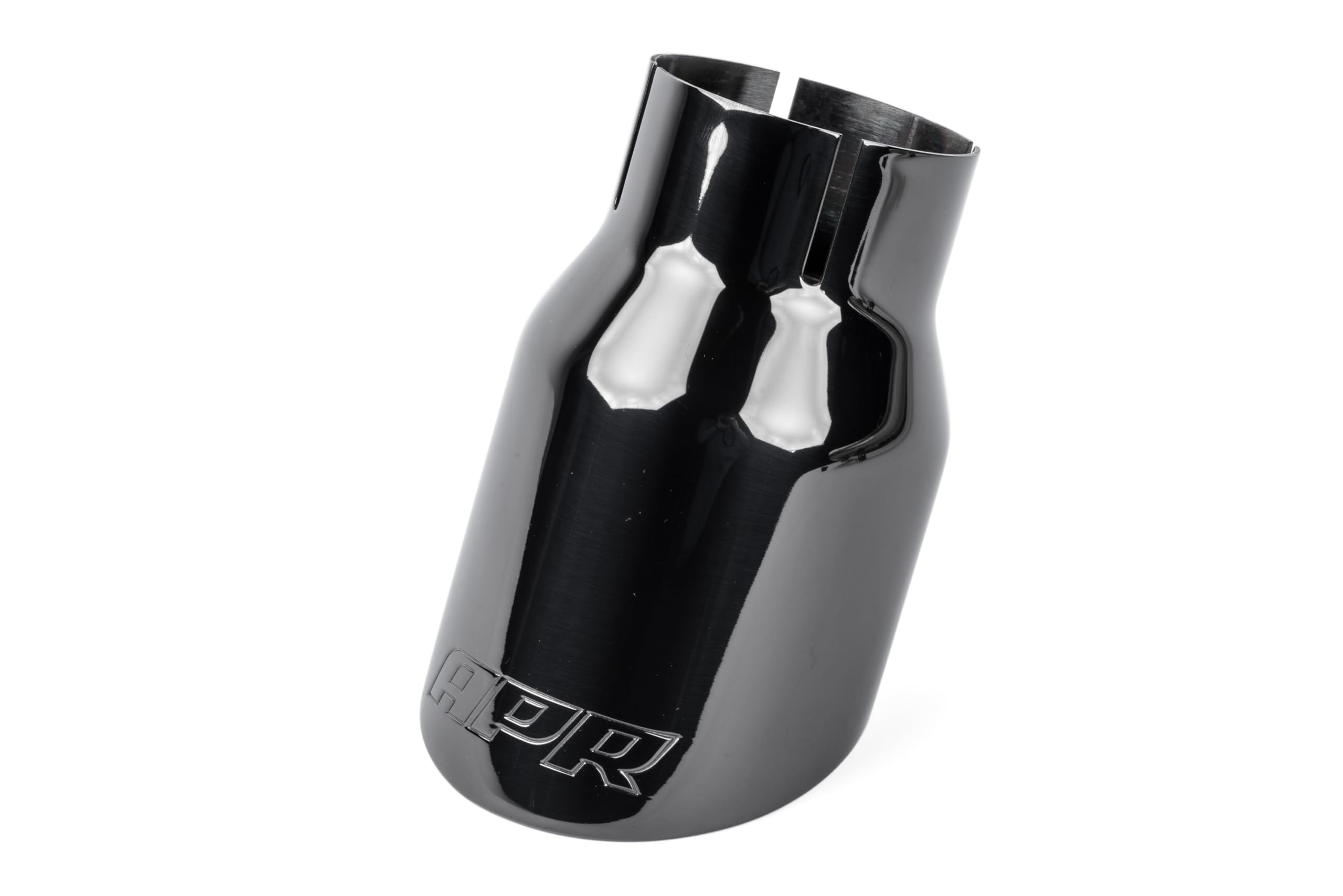 Double-Walled APR TPK0008 3.5 in. Slash-Cut Tips Diamond Black - Set of 2