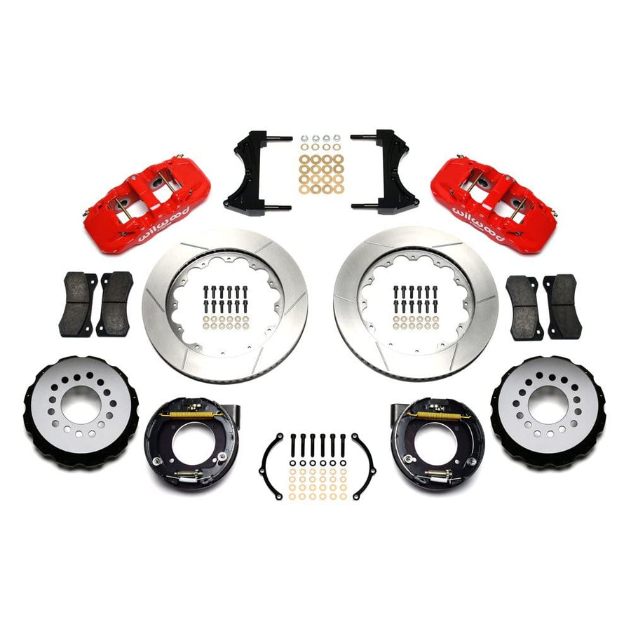 Red AERO4 Rear P-Brake Kit,14.00"