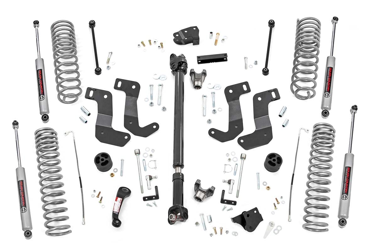 6" Lift Kit Rough Country w/Driveshaft for 2020-2023 Jeep Gladiator JT - 91230