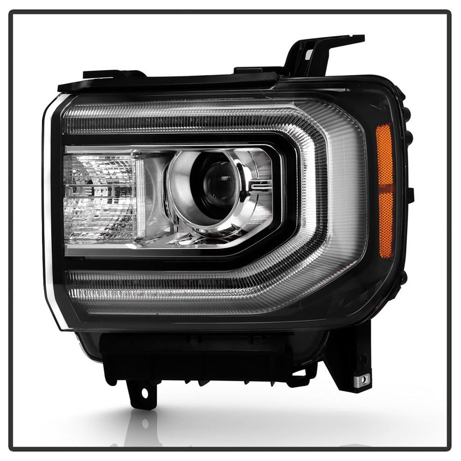 GMC Sierra 16-18 1500 / Spyder 19 1500 Limited HID Model w/LED DRL Projector Headlight - OE Left