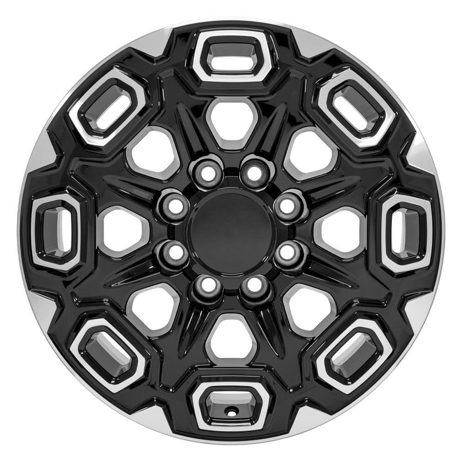 20" Replica Wheel Cv64B OE Wheels Fits Chevrolet Silverado 2500/3500 20X8.5 Black Machined Wheel