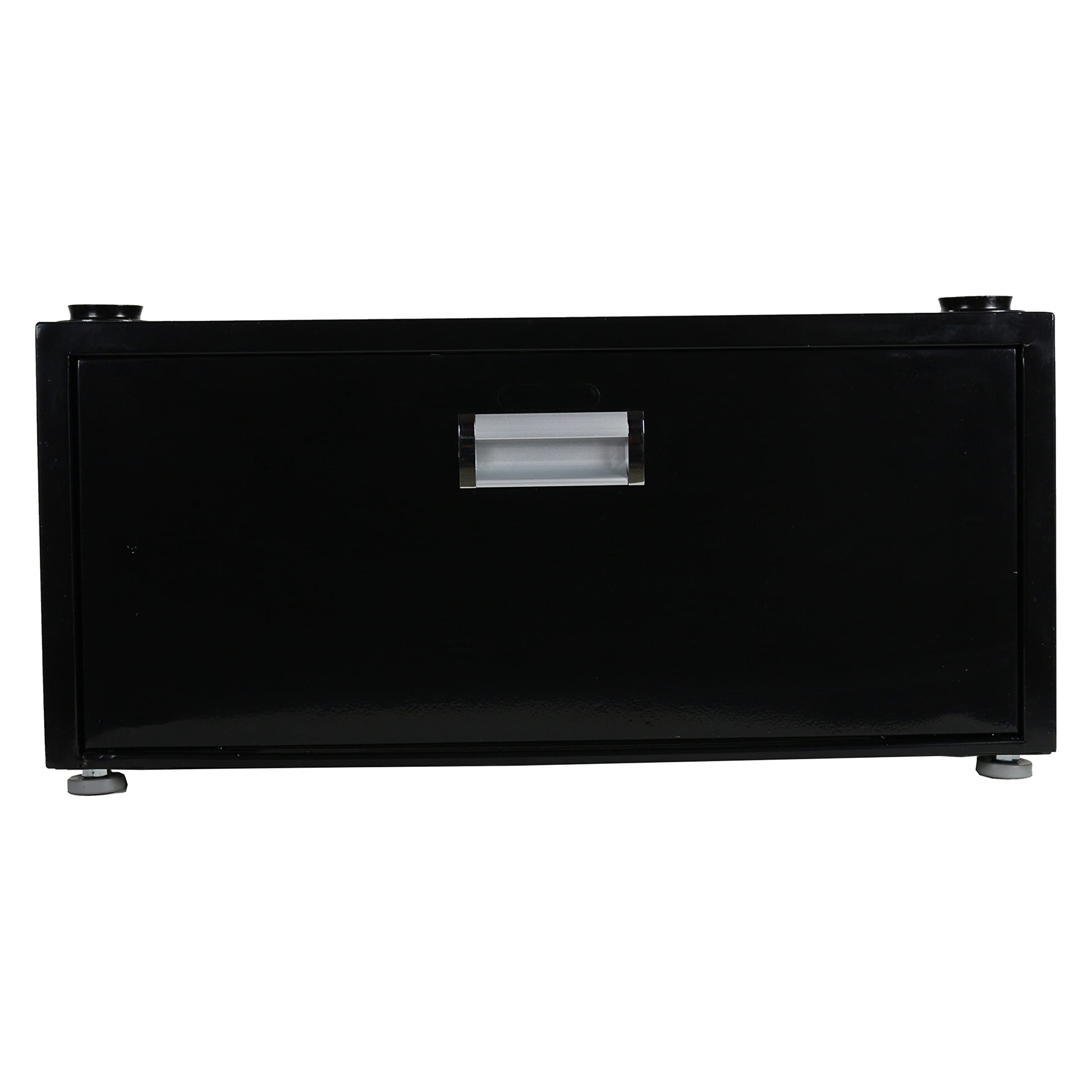 Laundry Equator Pedestal with Drawer (Black)