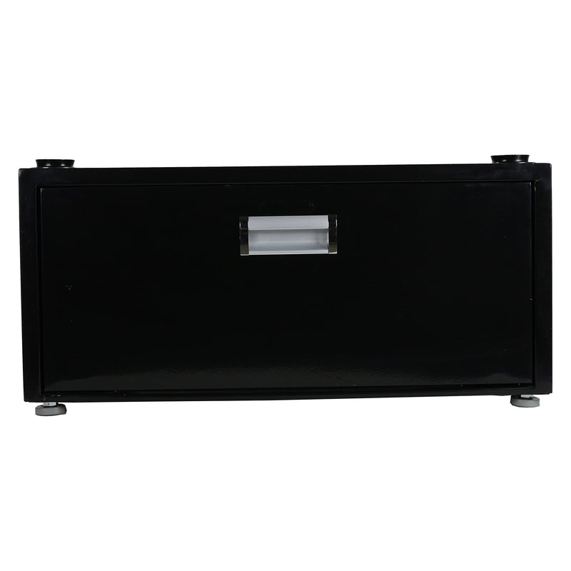 Laundry Equator Pedestal with Drawer (Black)