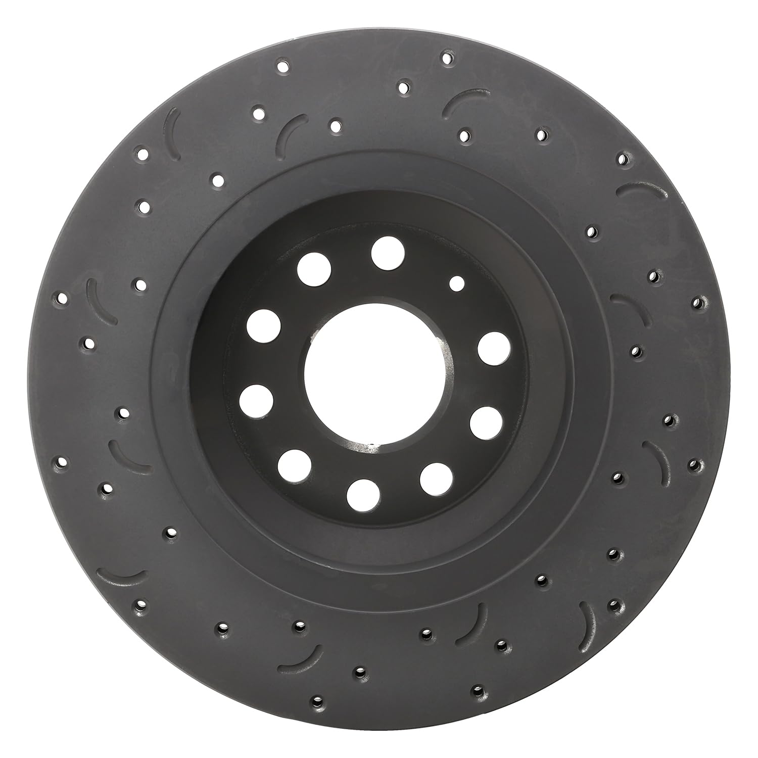 Talon Cross-Drilled and Slotted Vented Rotor, Hawk Performance Brakes, 12.2 in. Diameter, 1.91 in. Height