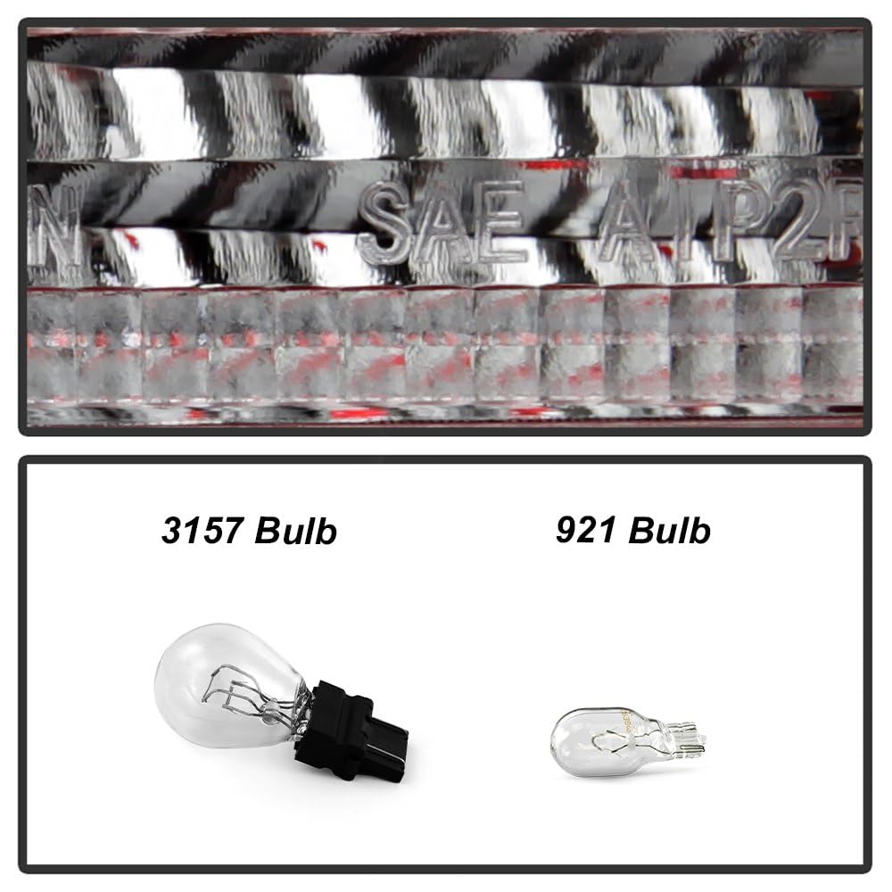 Jeep Patriot 08-13 Spyder (OE) OEM Tail Lights - Signal-3157(Included) ; Parking-LED ; Reverse-7440(Not Included) ; Brake-LED - Set