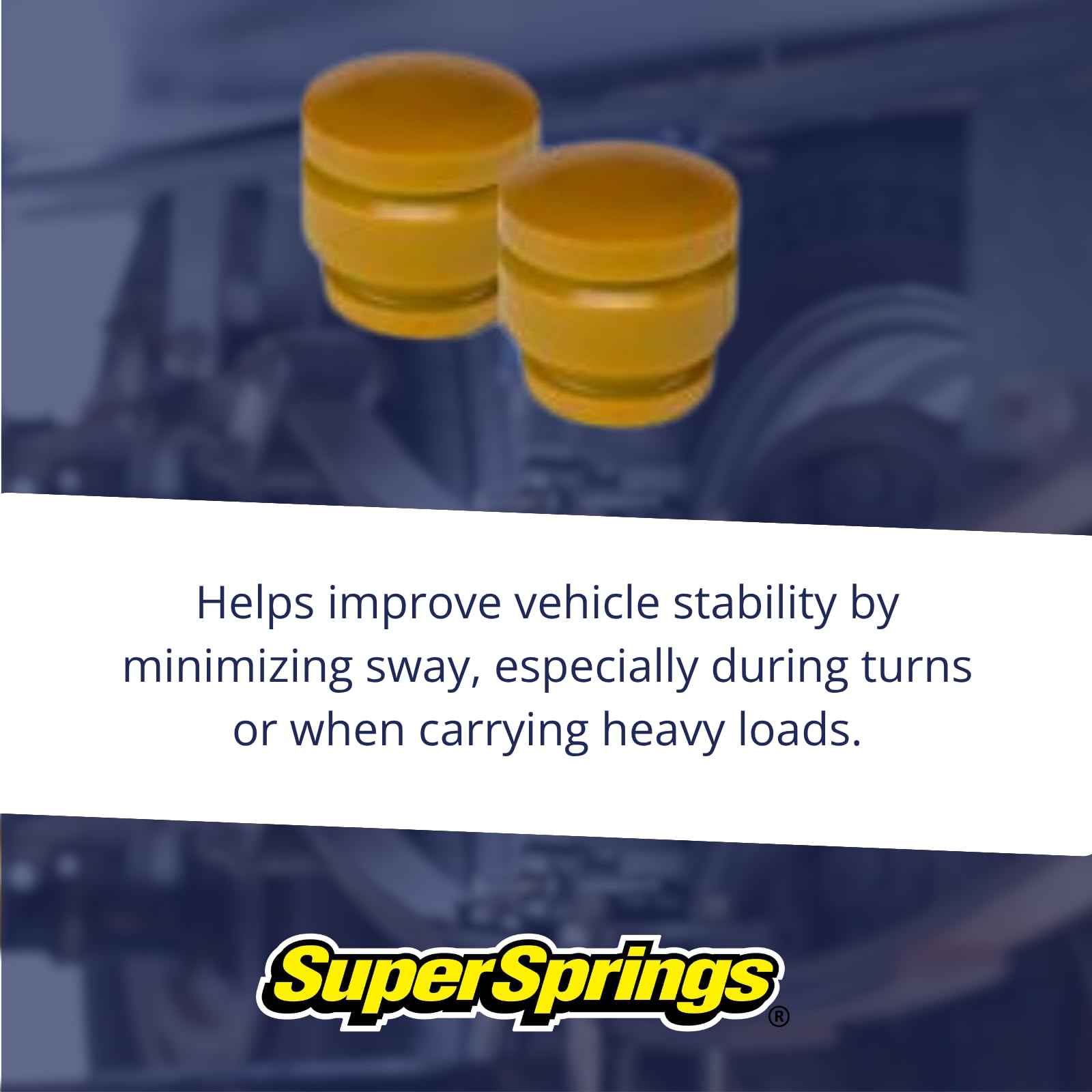 SumoSprings Front Solo SSF-204-54 for Chevrolet/GMC Express/Savana 1500/2500/3500/4500, Silverado 3500, GMC Sierra 3500 | Left/Right Pair |1250 (lb) Capacity at 50% Compression | Made in The USA