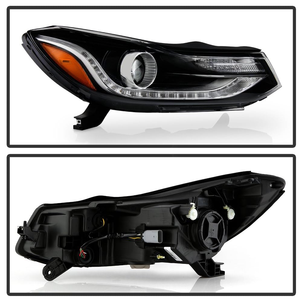 Chevy Trax 17-20 Spyder (POE) Crystal Passenger Side w/LED DRL Projector Headlight - Low Beam-HB3(Not Included) ; High Beam-HB3(Not Included) ; Signal-WY2W(Included) - OE Right