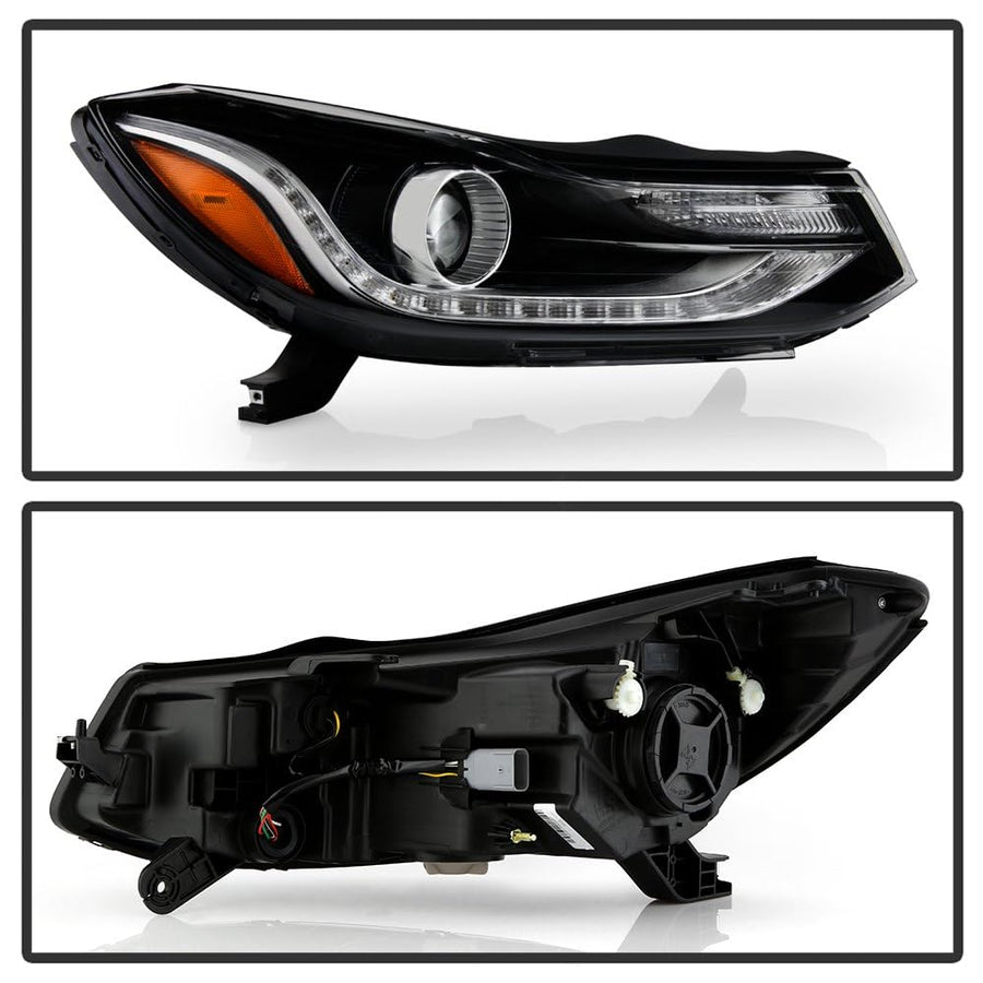 Chevy Trax 17-20 Spyder (POE) Crystal Passenger Side w/LED DRL Projector Headlight - Low Beam-HB3(Not Included) ; High Beam-HB3(Not Included) ; Signal-WY2W(Included) - OE Right