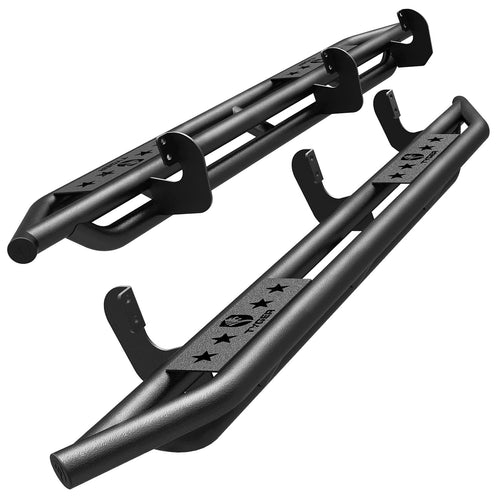 Tyger Auto Compatible Star Armor with 2005-2025 Nissan Frontier | Crew Cab | TG-AM2N20158 | Side Step Rails Nerf Bars Running Boards