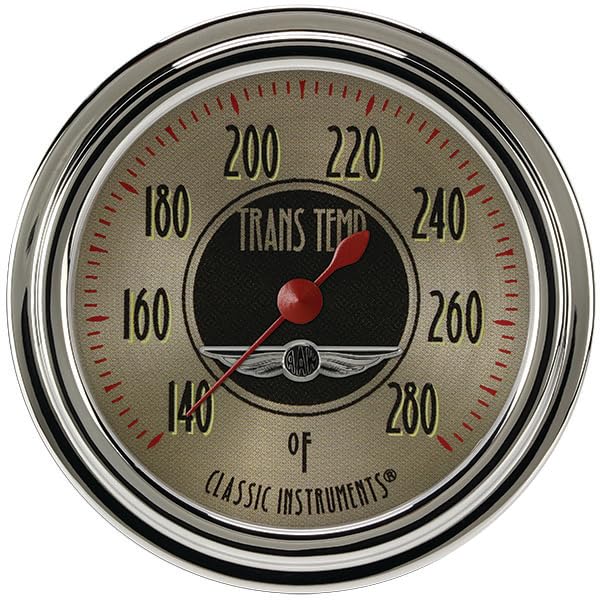 All American Nickel Classic Instruments AN327SLC 2 5/8" Transmission Temperature Gauge