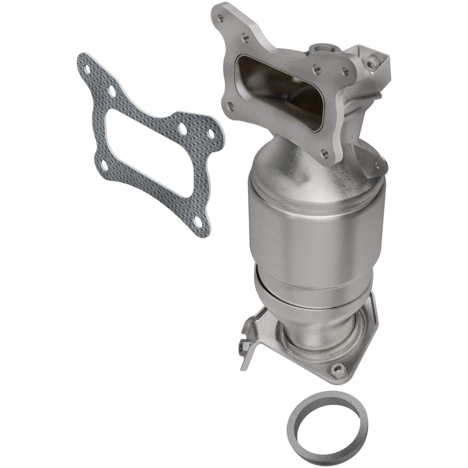 MagnaFlow Catalytic Converter Manifold California Grade CARB Compliant 5531020 - Stainless Steel 3in Main Piping, 16in Overall Length, Pre-Converter O2 Sensor - 2012-2014 CR-V CA Legal Replacement
