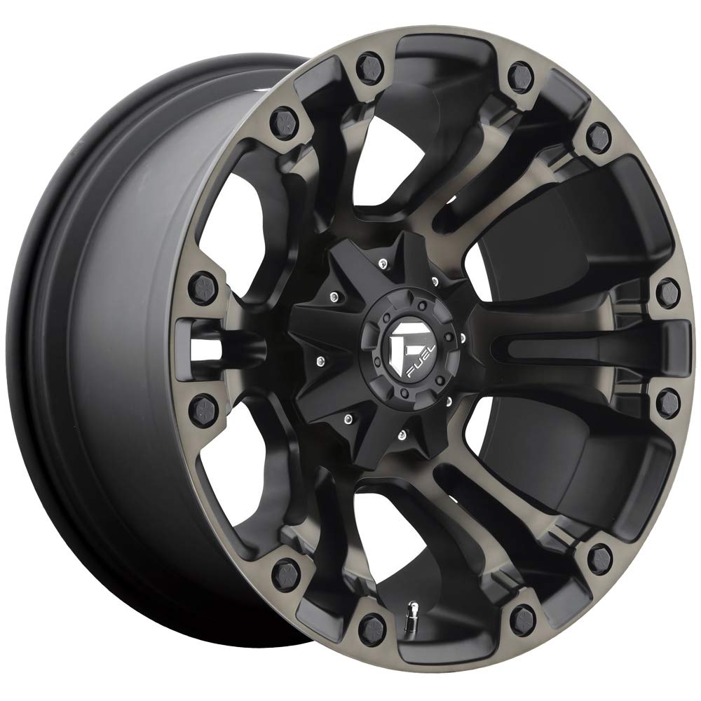 D569 VAPOR FUEL OFF-ROAD 20X9, 8X6.5, 5.04, 1mm MATTE BLACK DOUBLE DARK TINT - D56920908250A