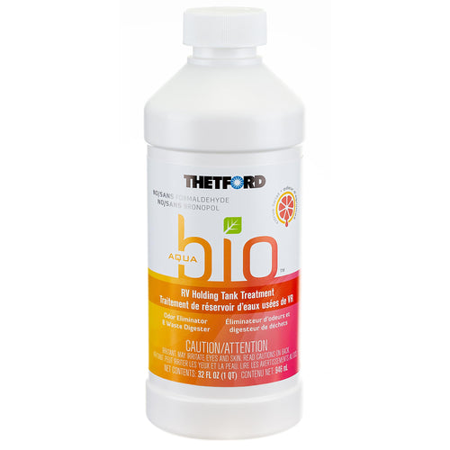 Thetford AquaBio 96607 Citrus Twist Scent RV Holding Tank Treatment, Formaldehyde Free 32 Oz Liquid