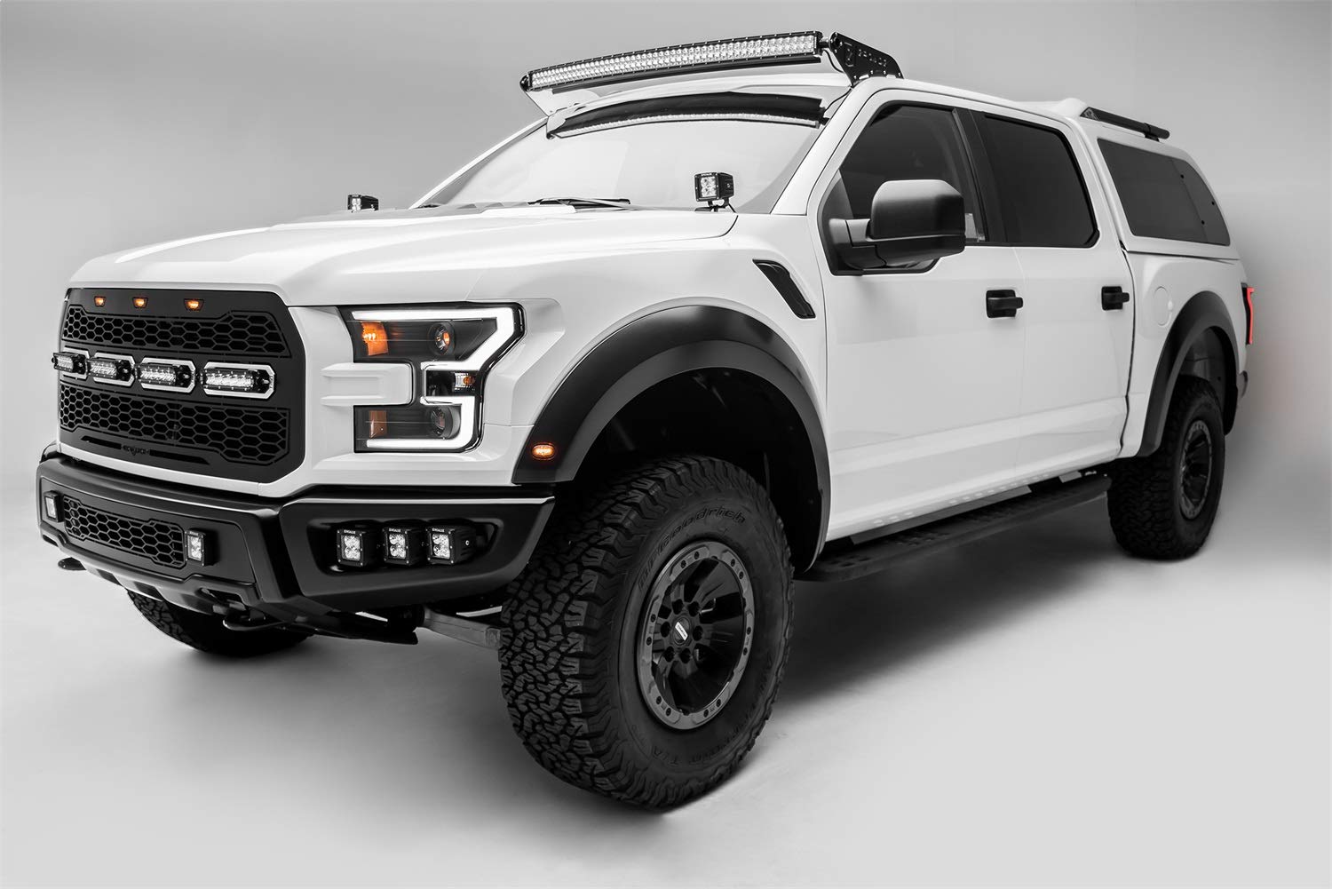 ZROADZ Front Roof LED Kit Z335662-KIT-C; Incl. [1] 52 in. LED Curved Double Row Light Bar and Universal Wiring Harness