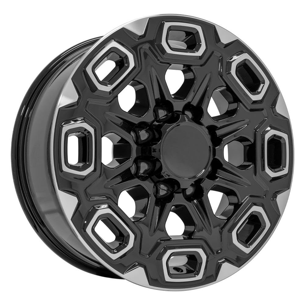 20" Replica Wheel Cv64B OE Wheels Fits Chevrolet Silverado 2500/3500 20X8.5 Black Machined Wheel
