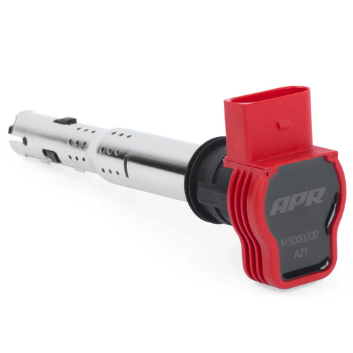 MS100208 APR Ignition Coil (Red) - for Select VW Group PQ35, PQ45 Models (Volkswagen, Audi, Lamborghini and Porsche) 2004 and Newer - Direct Replacement for OEM Stock Parts - 1 Pack
