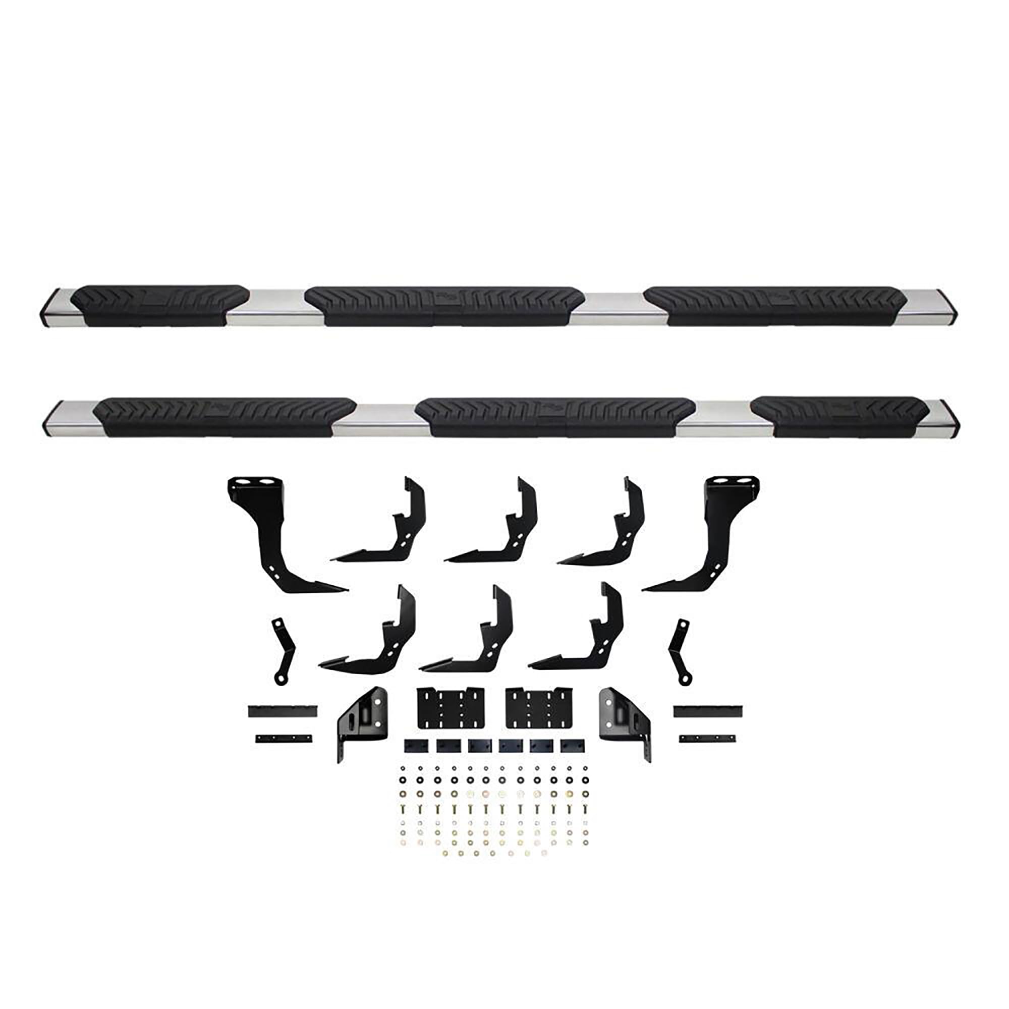 R5 Modular Wheel to Wheel Nerf Bars WESTIN fits 2019-2024 Silverado Sierra 1500 Crew Cab 5'5" Bed Double Cab 6'5" Bed (Exc 2019 Silverado LD/Sierra 1500 Limited) Polished Pair
