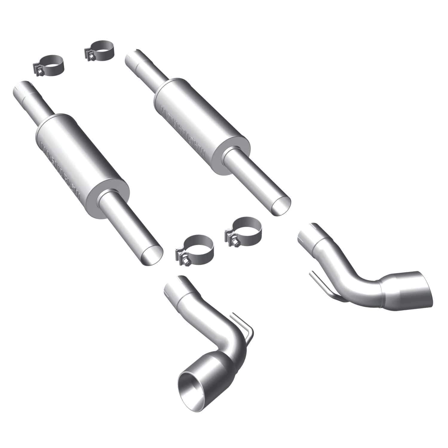 Large MagnaFlow Stainless Steel Performance Exhaust System Kit