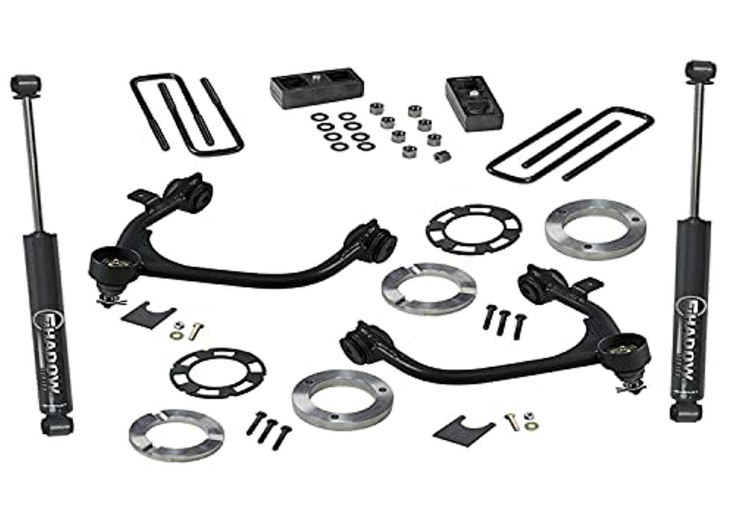 SUPERLIFT SUSPENSION RealTruck 3" Lift Kit for Silverado/Sierra | Complete Lift Kit with Rear Shadow Series Shocks & Upper Control Arms | 3900 | Fits 2019-2024 Chevrolet Silverado/GMC Sierra 1500