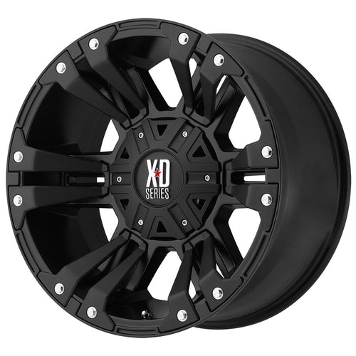 KMC Wheels XD Series XD822 2 Monster Matte Black Wheel (20x10"/8x170mm, -24mm offset)