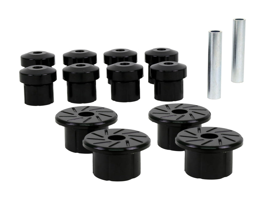 Whiteline Rear Leaf Spring and Shackle Bushing Kit W73835 Compatible with Toyota 05-15 Tacoma, Toyota 05-15 Tacoma, Toyota 05-13 Tacoma, Toyota 15 Tacoma