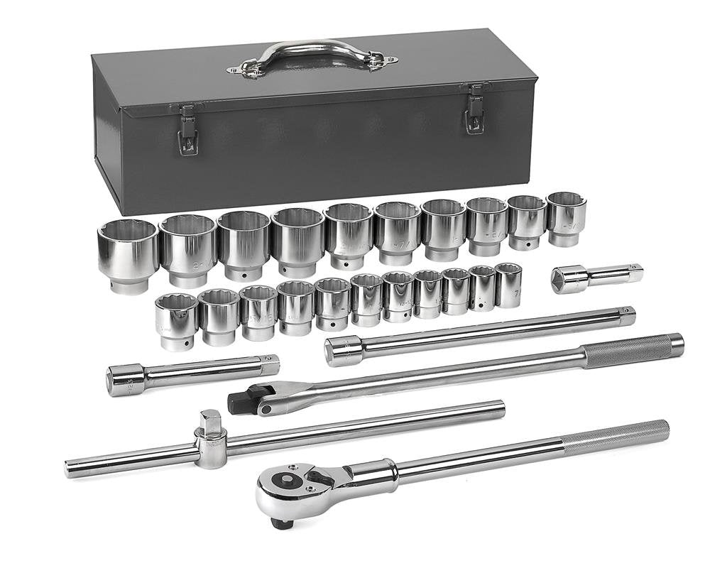 27 Pc. GEARWRENCH 3/4" Drive 12 Pt. Standard Mechanics Tool Set, SAE - 80880