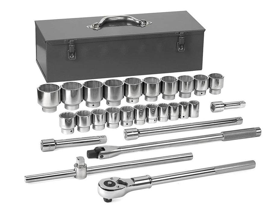 27 Pc. GEARWRENCH 3/4" Drive 12 Pt. Standard Mechanics Tool Set, SAE - 80880
