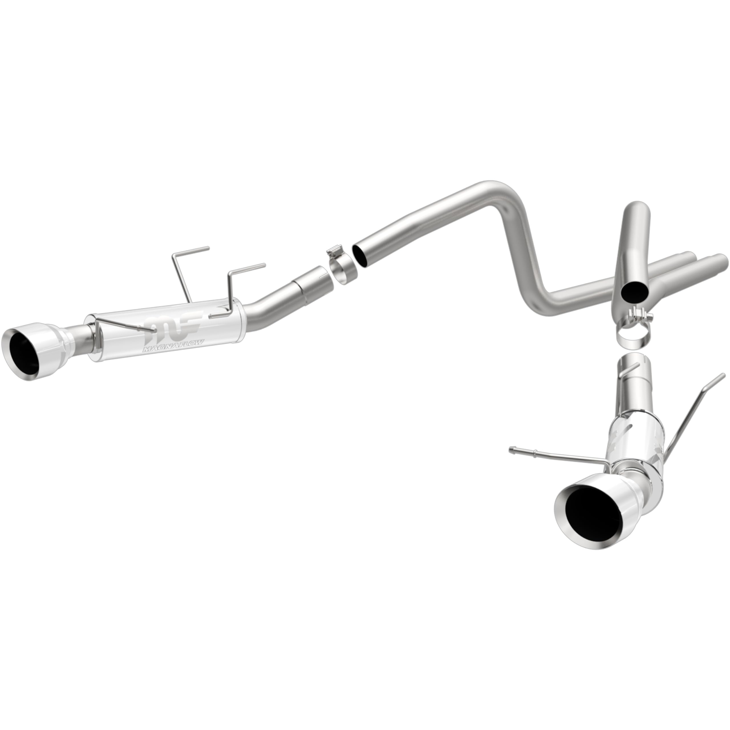 MagnaFlow Exhaust Performance System 15245: Cat-Back, Competition Series, Compatible with 2014 Ford Mustang, Dual Split Rear Exit Style