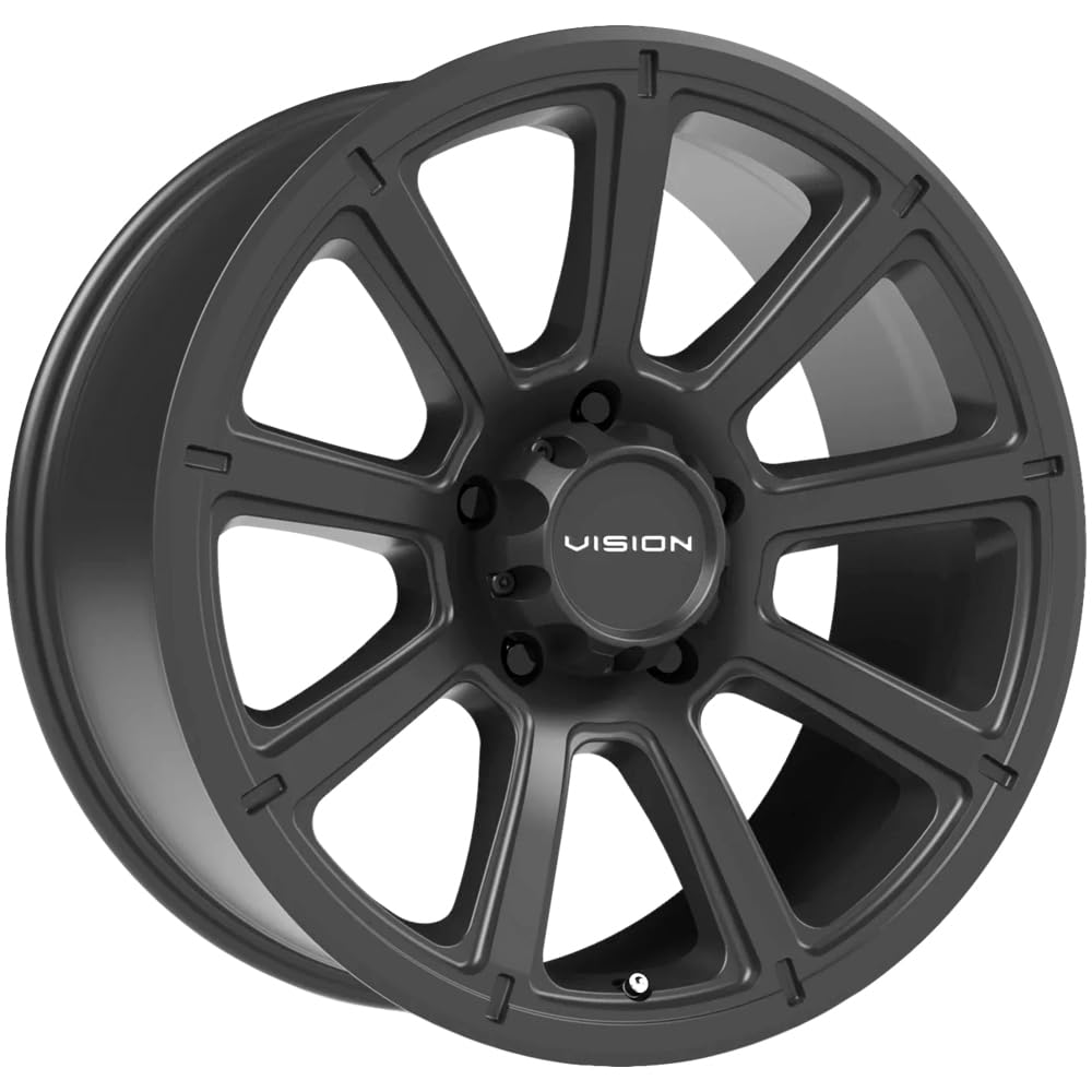 17" Inch VIS-VOR 353 Turbine Black Wheel Rim 5x127 17x8.5-6mm