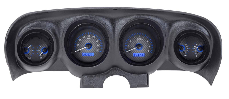 Carbon Fiber 1969 Ford Mustang VHX System - Blue Display