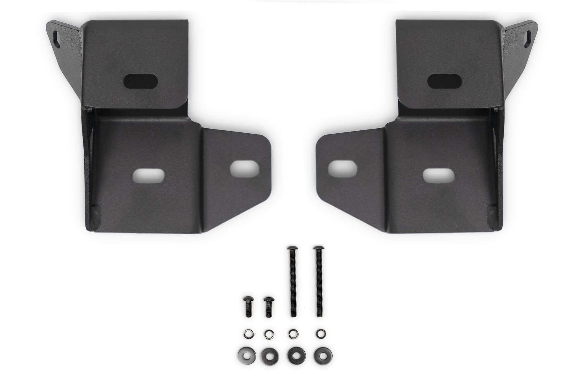 50" DV8 Offroad Light Bar Mount for 2018-2025 Jeep Wrangler JL & 2020-2025 Gladiator JT | Optional 3" Pod Light Mounts | Sleek Low-Profile Design | Black Powder Coat (A-Pillar Dual Light Pod Mounts)