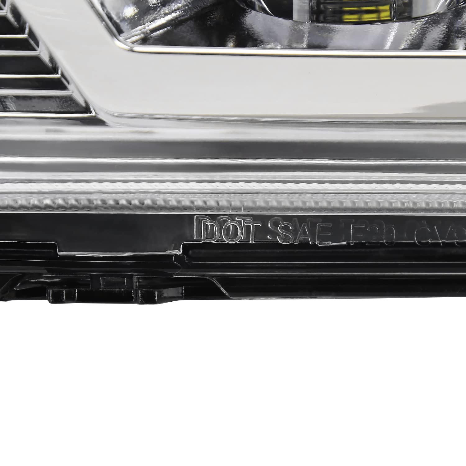 Chrome LED Fog Lights SPEC-D TUNING with Universal Wiring and Switch Compatible with 2019-2022 Chevrolet Silverado 1500, 2020-2022 Silverado 2500HD/3500HD