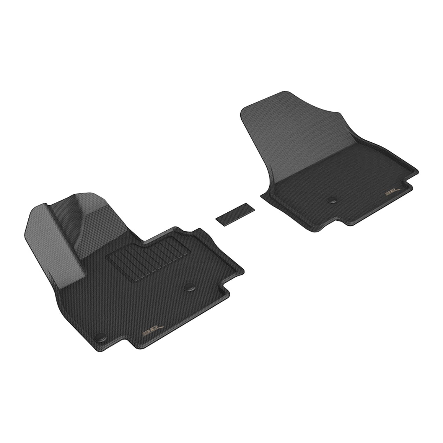 Kagu 3D MAXpider Custom Fit Floor Mat (Black) Compatible with Kia EV9 6 & 7 Seat 2024-2026 - Front Row