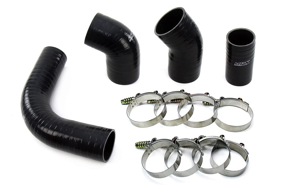 HPS Performance Black Ultra High Temp Reinforced Silicone Hose Boots Kit Intercooler Compatible for 2002-2004 Chevy Silverado 2500 HD 3500 GMC Sierra 2500 HD 3500 6.6L Duramax LB7 Diesel, 57-1575-BLK