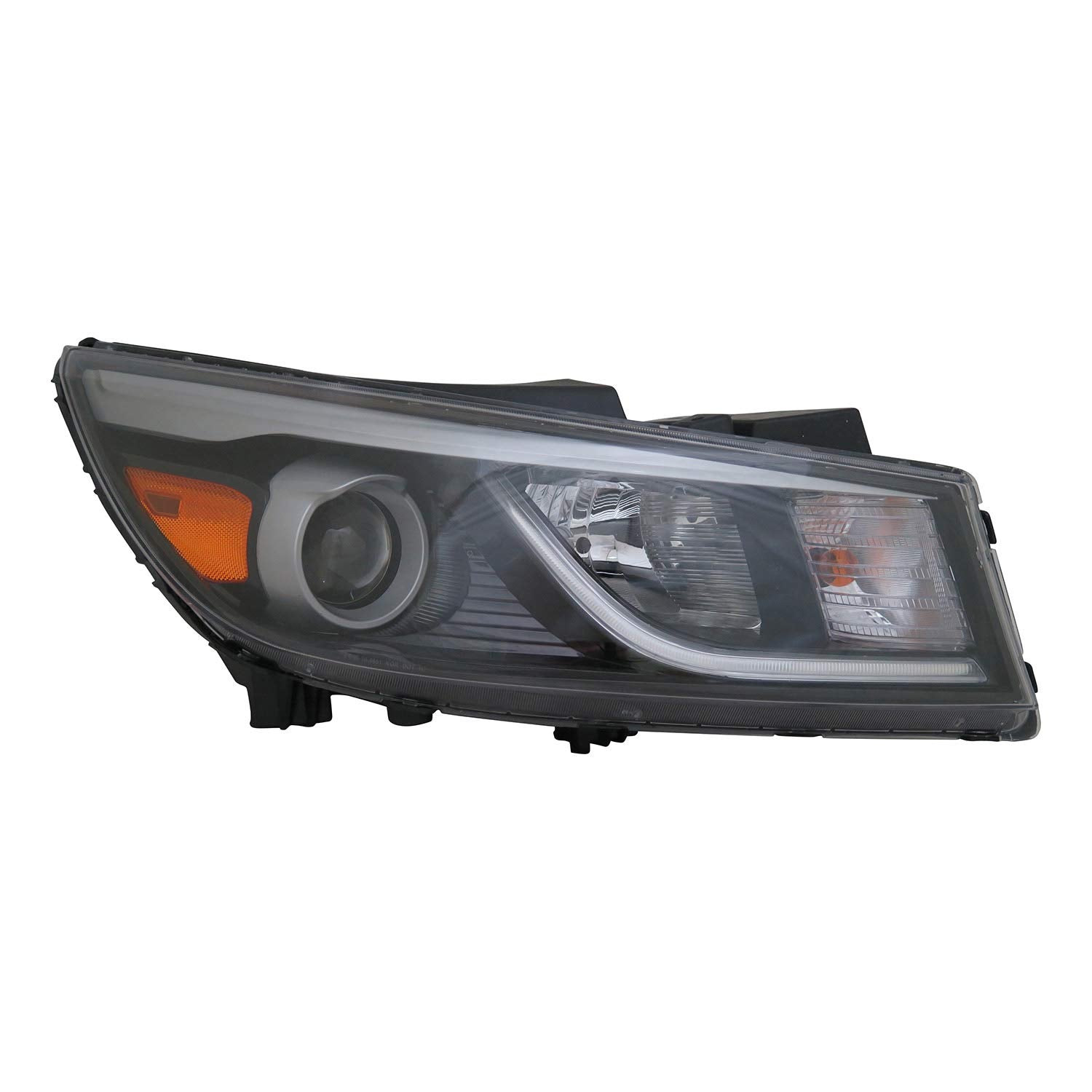 Right TYC Headlight Assembly Compatible with 2015-2018 Kia Sedona