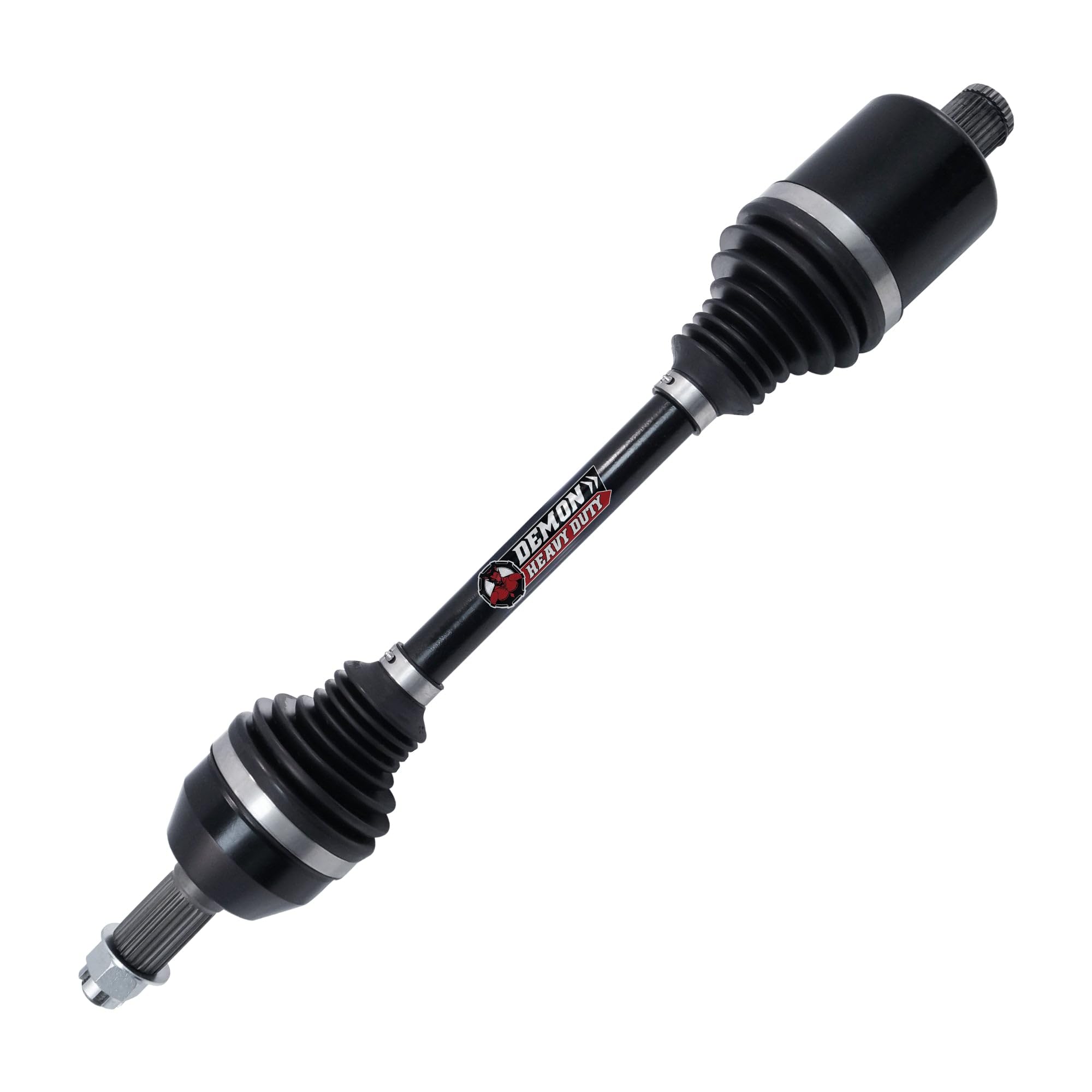 Demon Powersports Heavy Duty Rear Left/Right Axle (1999-2002) Polaris Sportsman/Worker, Cage Made Of 4340 Chromoly Steel In Dual Heat Treated High Strength Chromoly Steel Shaft OEM: 1380142