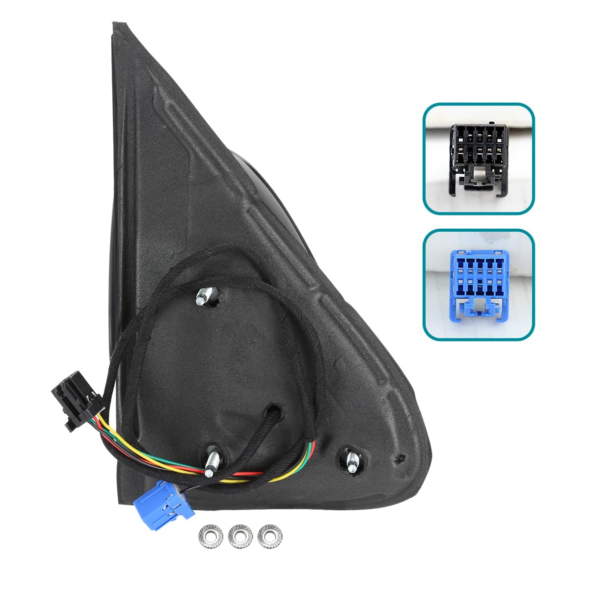 Power Heated Side Mirrors Spec-D Tuning Compatible with 2003-2006 Chevy Silverado, Left+Right Pair