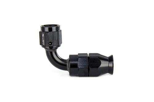 350 Series HPS 350-9010 Aluminum Hose End Fitting for Stainless Steel Reinforced PTFE Flex Hose, Fitting Size: AN-10, Angle: 90 degree, Black