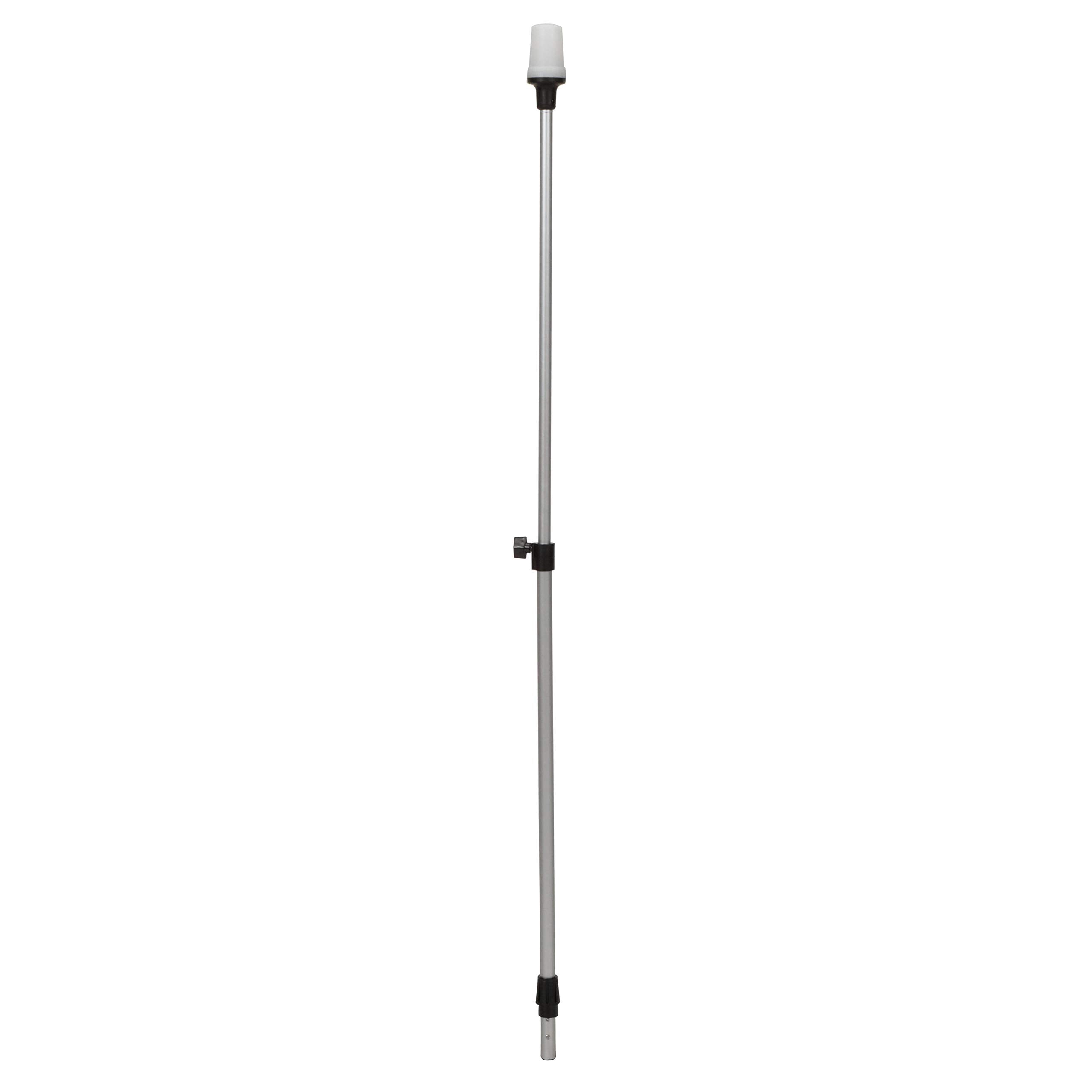 Telescoping Pole Light attwood 5610-48-7, All-Around Light, Height-Adjustable 26-42 inches, 2 Mile 360-Degree Visibility, One Size