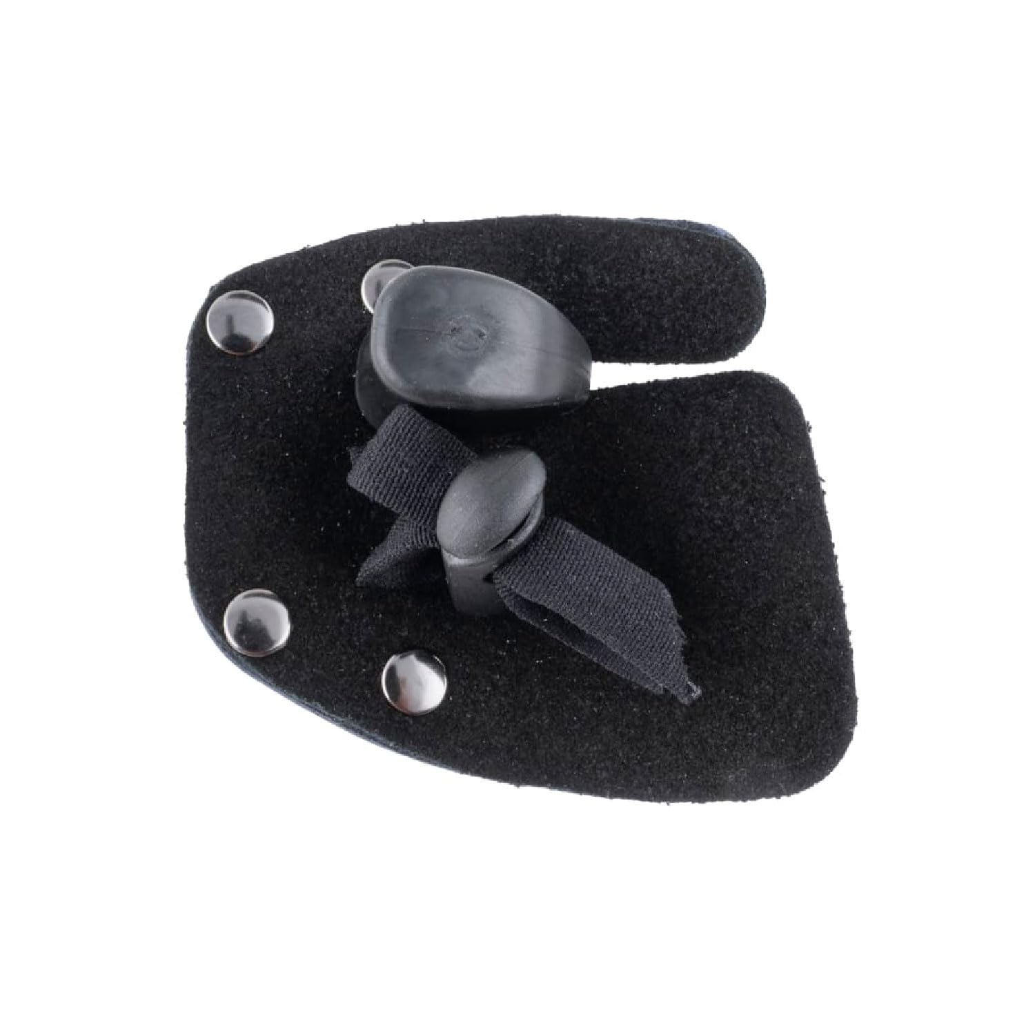 HME Bow Hunting Archery 1/8" Leather Finger Protector Finger Tab for Recurve Bows, Right Hand Only
