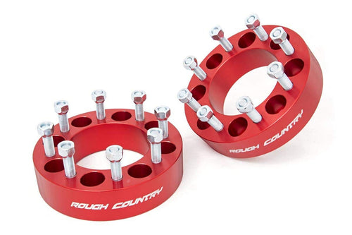 Rough Country Wheel Spacers 2" for 1994-2011 Ram 2500/3500 | Pair - 1099RED