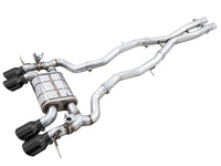 AWE Catback SwitchPath Exhaust for BMW G8X M3/M4 - Diamond Black Tips - 3025-42480